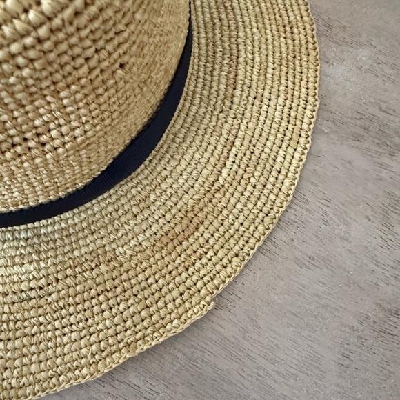 Talbots Crochet Raffia Fedora - Picture 7 of 8